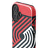 NBA Portland Trail Blazers Large Logo iPhone 16 Impact Case